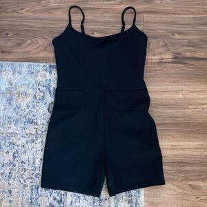 Abercrombie & Fitch - Classic Black Spaghetti Strap Jumpsuit with Shorts